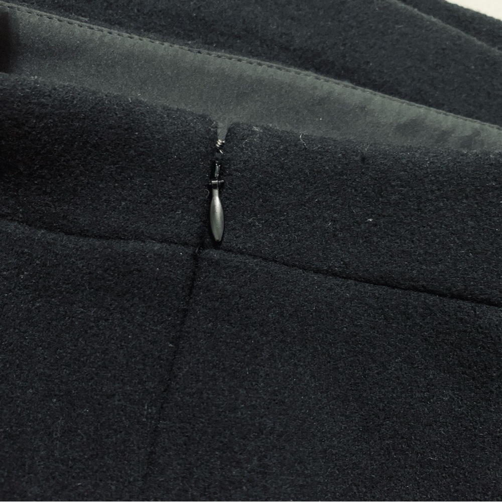 NWT J.Crew Mercantile Womens Pencil Skirt Lined Back zip Wool Blend Black Size 0 - Picture 7 of 16